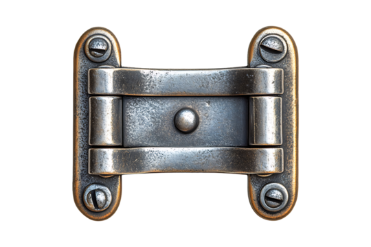 Furniture Hinges isolated on transparent background
