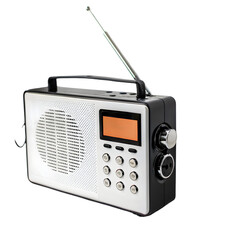 Portable AM/FM Radio isolated on transparent background
