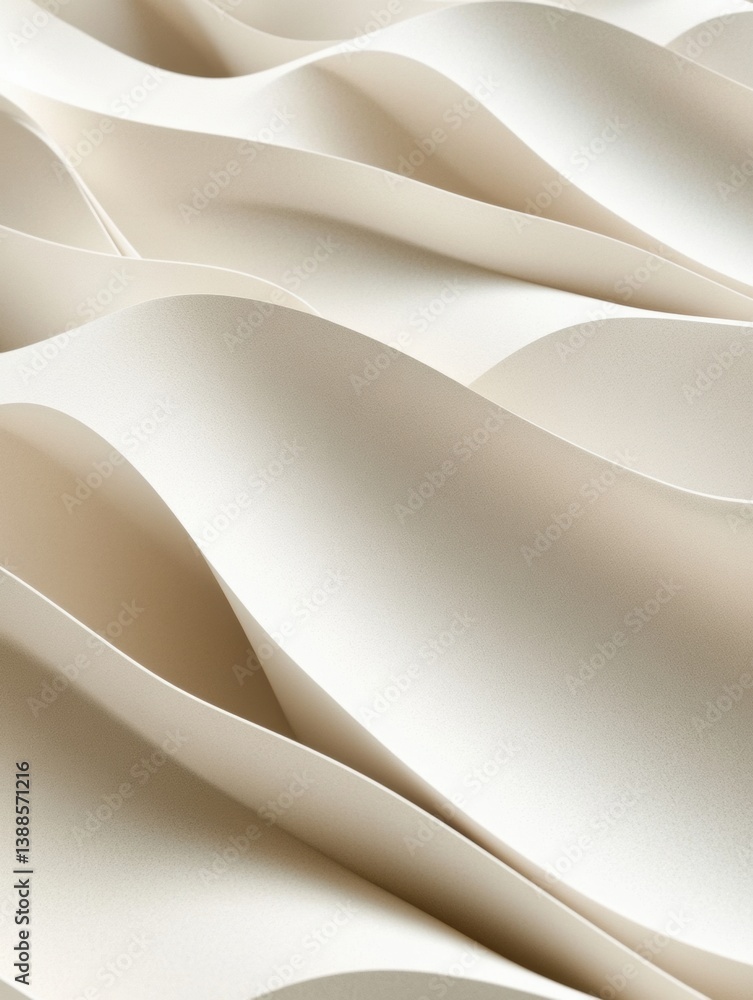 Aufkleber Structured minimalistic pattern of layered shadows in neutral tones creating an elegant sense of depth and texture in modern design
