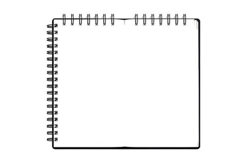 Isolated Black Notebook Illustration With Transparent Background