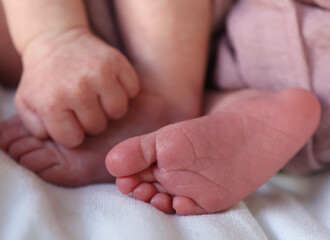 newborn baby feet
