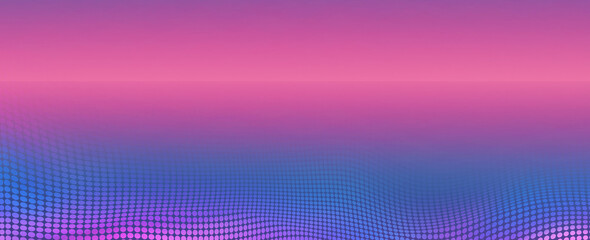 Halftone dotted dynamic wave abstract purple background