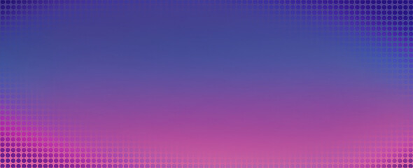 Halftone dots frame abstract purple background
