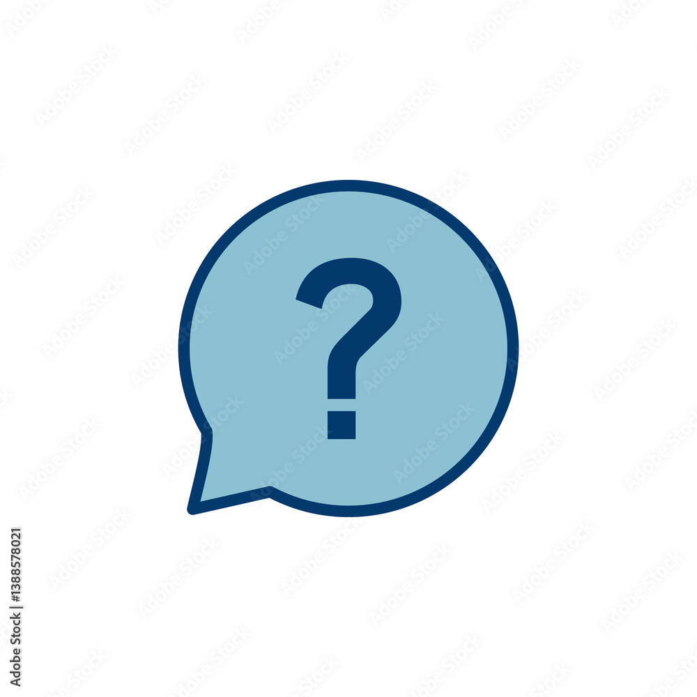 Poster question icon vector isolated on white background. question mark sign. help icon. faq