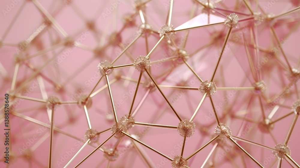 Aufkleber abstract depiction of a complex interconnected network structure illustration