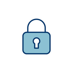 Lock icon vector isolated on white background. Encryption icon. Security symbol. Secure. Private
