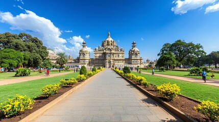 Fototapeta premium Majestic Royal Palace Landscape