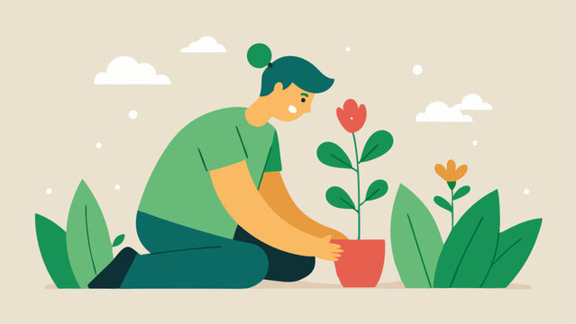 Gardening Mental Health A person trying to nurture a small plant labeled mental health but surrounded by weeds labeled with stigmarelated beliefs visualizing how stigma hinders