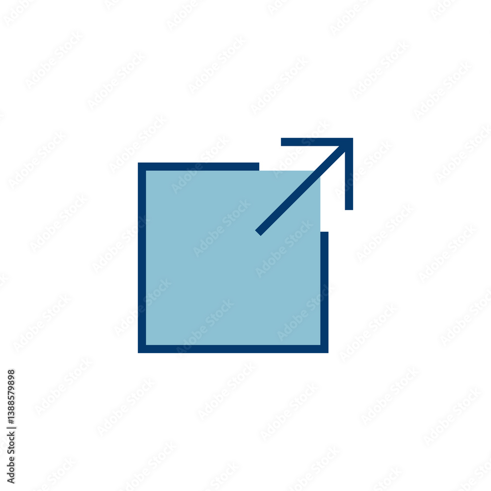 Poster link icon vector isolated on white background. link vector icon. external link symbol vector icon. h