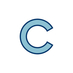 Copyright icon vector isolated on white background. copyright symbols