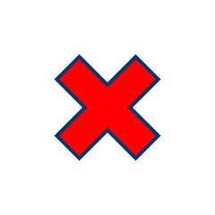 Close icon vector isolated on white background. Delete icon. remove, cancel, exit symbol