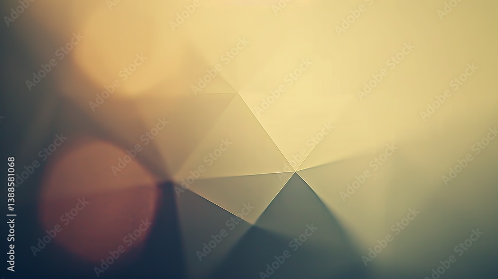 Aufkleber an abstract background with geometric patterns and blurred lights