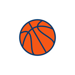 Basketball icon vector isolated on white background. Basketball ball icon. Basketball logo vector icon