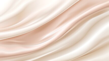 Naklejka premium Elegant flowing fabric in various shades of off white and blush