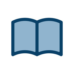 見開きの本のアイコンイラスト