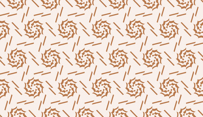 Pattern with polygonal geometric elements. Vector Seamless illustration. Template for wallpaper, interior design, decoration, scrapbooking page.