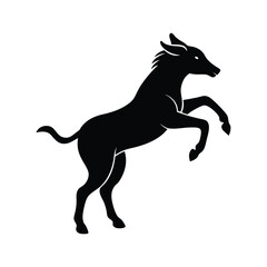 Fototapeta premium Johan black silhouette vector art illustration