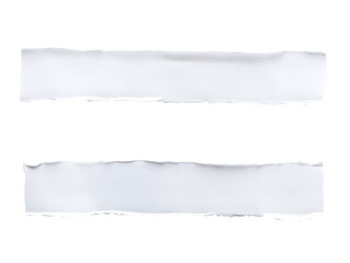 Torn Paper Strip Illustration Isolated On Black Background Texture Detail