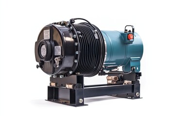 Air compressor isolated on white background