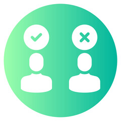 customer gradient icon