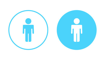 Man icon vector. male sign and symbol. human symbol