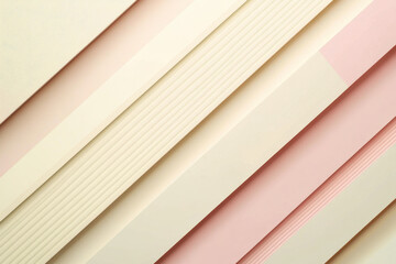 Obraz premium Soft Pastel Textures of Cream and Pink Paper Layers Abstract Background