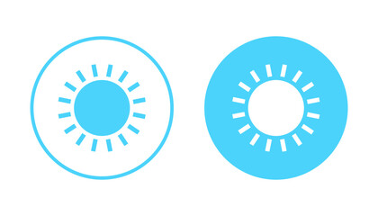 Sun icon vector. Brightness sign and symbol