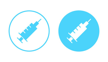 Obraz premium Syringe icon vector. injection sign and symbol.vaccine icon