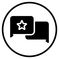 chat glyph icon
