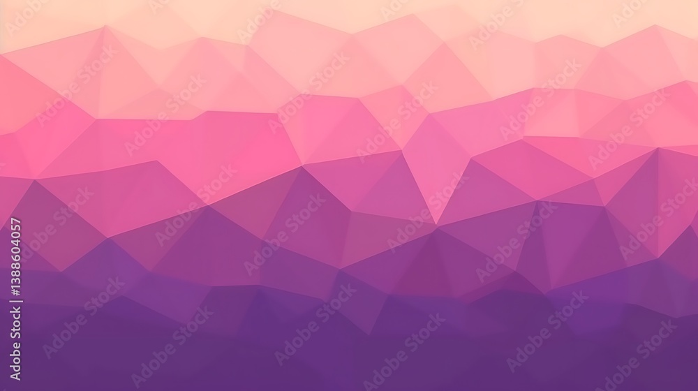 Aufkleber abstract geometric composition featuring a gradient of colors and polygons
