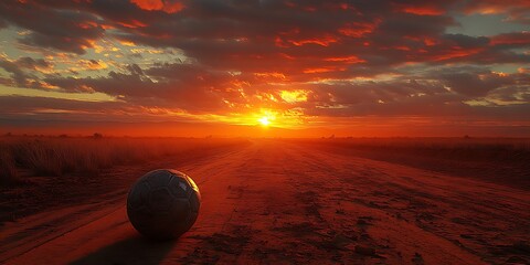 Sunset Road Soccer Ball