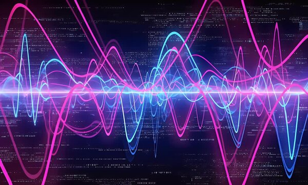 Abstract waveform graphic