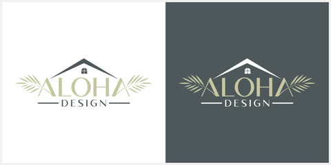 Aloha text logo. vector illustration © GASTAN ALVARENDRA ST