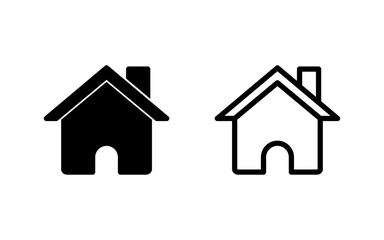 Home icon vector illustration. House sign and symbol
