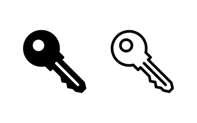 Key icon vector illustration. Key sign and symbol.