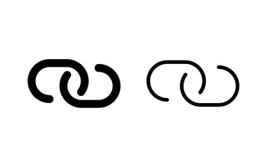 Link icon vector illustration. Hyperlink chain sign and symbol