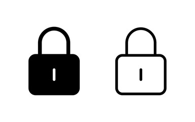 Lock icon vector illustration. Padlock sign and symbol. Encryption icon. Security symbol