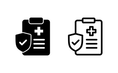 Medical insurance icon vector illustration. health insurance sign and symbol