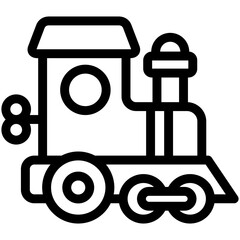 locomotive toy icon
