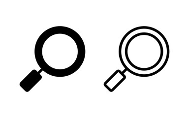 Search icon vector illustration. search magnifying glass sign and symbol