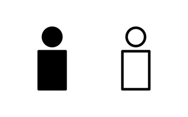 User Icon vector illustration. person sign and symbol. people icon.