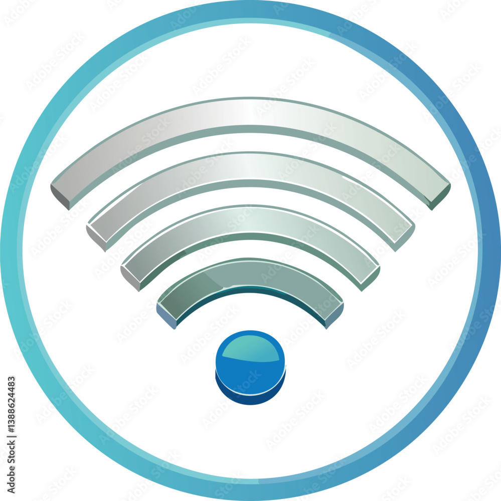 Poster wifi icon. free wifi sign isolated icon. wi-fi network linear icon. signal sign and symbol. public
