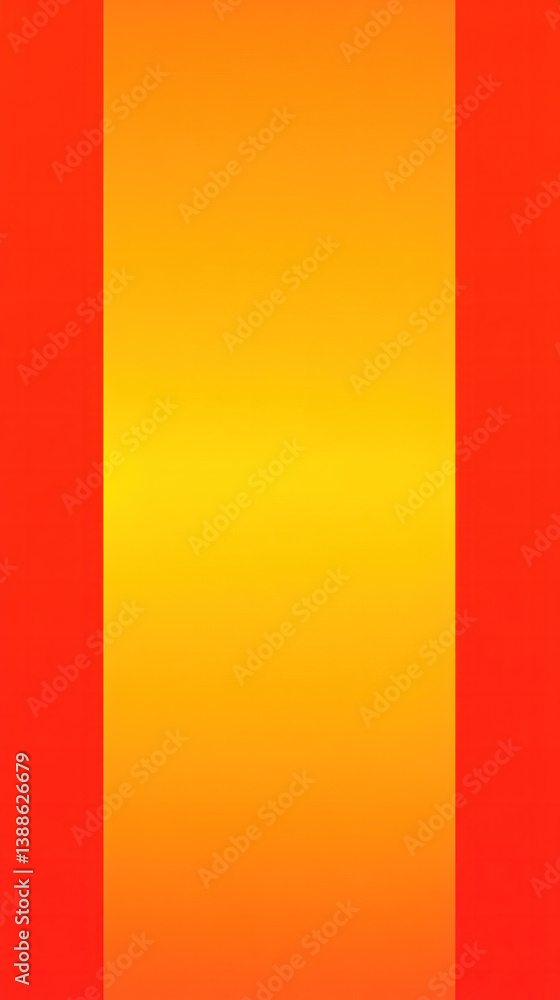 Poster a yellow and red striped background with a red stripe. the yellow stripe is the main focus of the im
