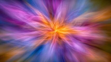 Obraz premium Vibrant colors blend in mesmerizing abstract swirl