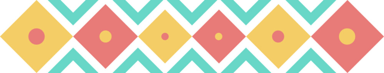  Ethnic Ornament Border Vector Element