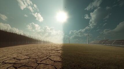 Climate Change A Divided Landscape - Drought vs. Renewable Energy