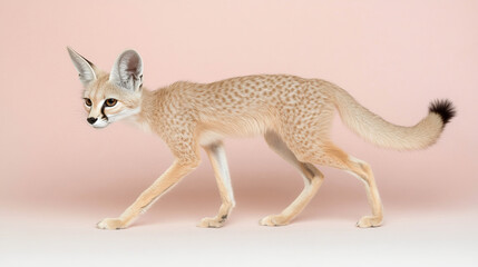 graceful animal walking on soft background