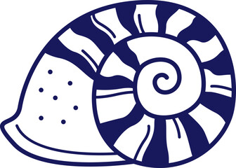  Shell Stock Line Illustration Element