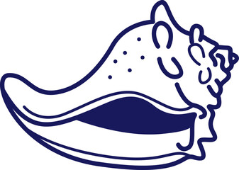  Shell Stock Line Illustration Element