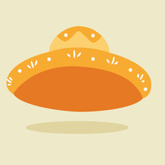 Sombrero Mexican hat illustration 